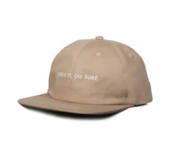 SCREW IT, GO SURF Snapback Hat - Khaki